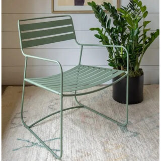 Fermob - Fauteuil bas avec accoudoirs bridge FERMOB Surprising en métal – 25 coloris