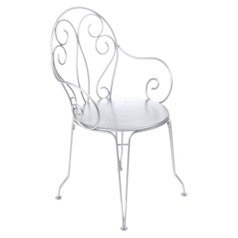 FERMOB - Fauteuil bridge avec accoudoirs FERMOB Montmartre en métal - 17 coloris