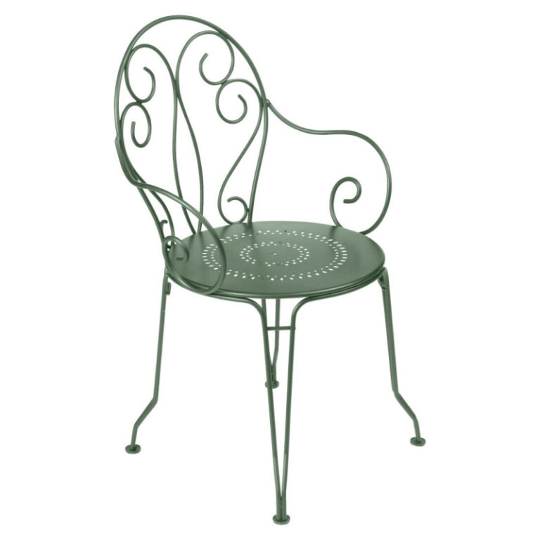 FERMOB - Fauteuil bridge avec accoudoirs FERMOB Montmartre en métal - 17 coloris