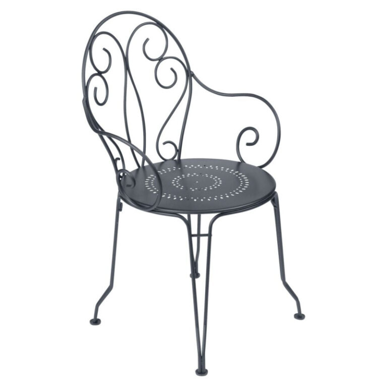 FERMOB - Fauteuil bridge avec accoudoirs FERMOB Montmartre en métal - 17 coloris