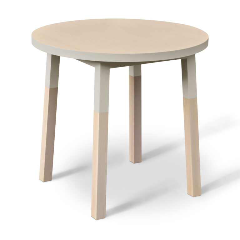 MON PETIT MEUBLE FRANÇAIS - Table ronde fixe en bois massif ÉGÉE - 11 couleurs