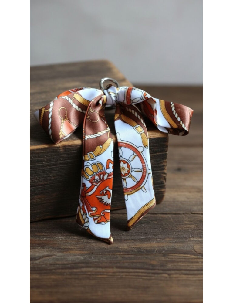 L’Atelier de Patricia - Foulard  sac à main – Bleu marine
