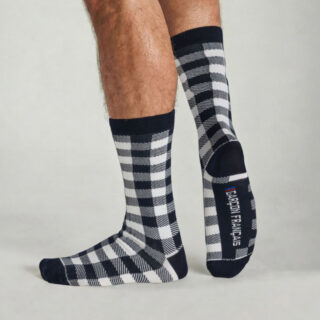 Garçon Français - Chaussettes Bûcheron blanc