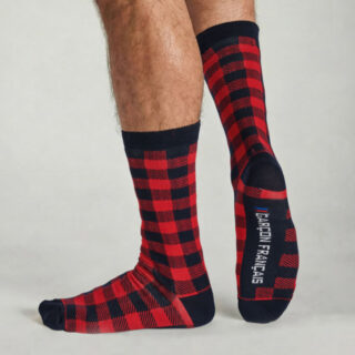 Garçon Français - Chaussettes Bûcheron rouge