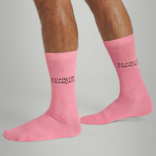 Chaussettes rose par la marque Garçon Français Garçon Français - Chaussettes rose