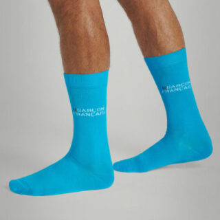 Chaussettes turquoise par la marque Garçon Français Garçon Français - Chaussettes turquoise