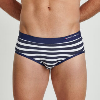 Garçon Français - Slip de bain Marinière – broderie