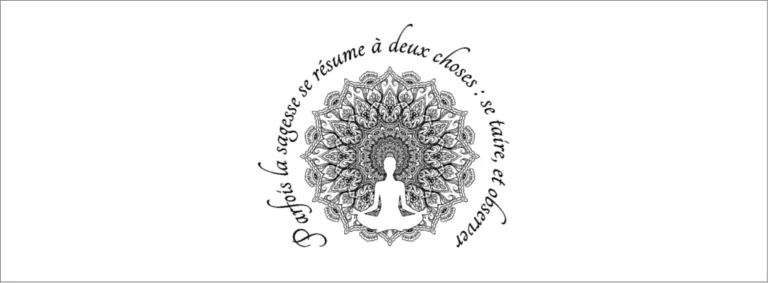 Sève et Copeaux - Banc de méditation gravé "mandala zen"