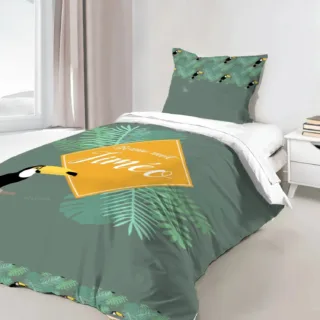 Housse de couette exotique personnalisée par la marque L’Atelier BABY’SPHERE L’Atelier BABY’SPHERE - Housse de couette exotique personnalisée