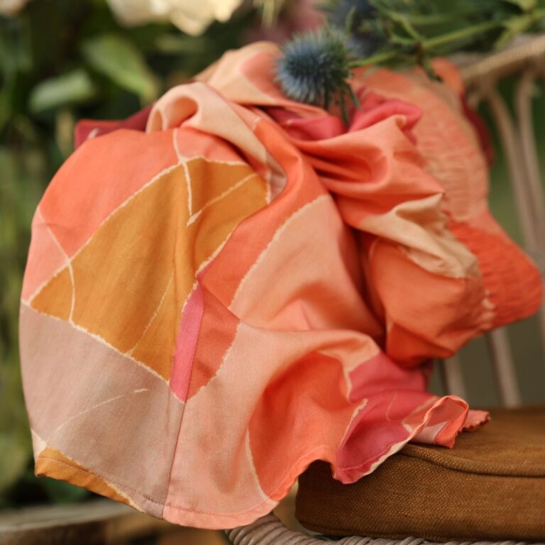 Quintessence - Jupe Tao — Satin de coton Dune Rose – XXXL