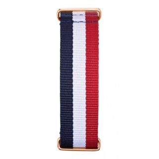 Menthe à l’eau - bracelet Homme GOLD bleu blanc rouge