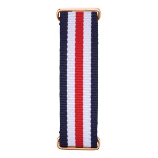 Menthe à l’eau - bracelet Homme GOLD bleu blanc rouge fin