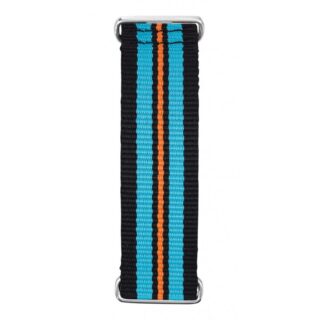 bracelet Homme SILVER noir bleu orange par la marque Menthe à l’eau Menthe à l’eau - bracelet Homme SILVER noir bleu orange