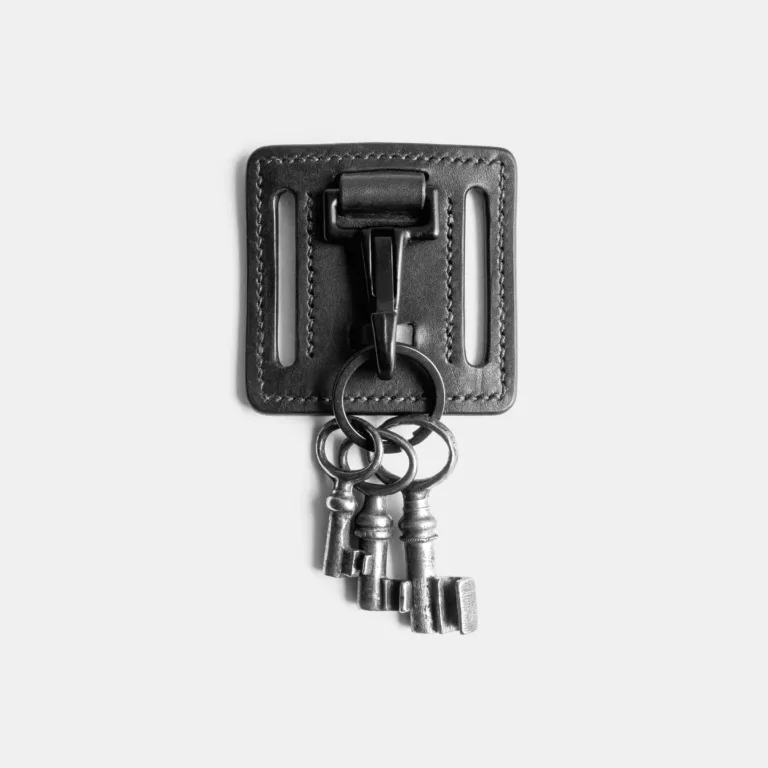 Darksails - Porte-Clés de Ceinture en Cuir Noir