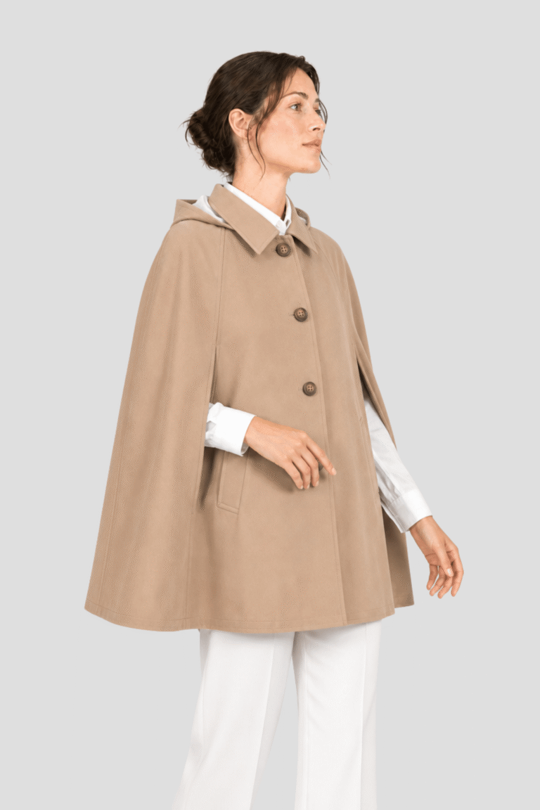Coulange - Manteau Cape beige C32 – 46