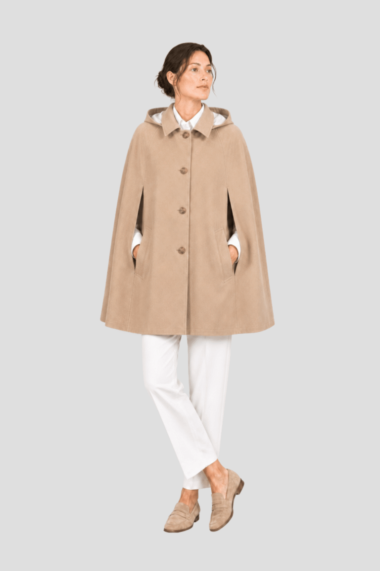 Coulange - Manteau Cape beige C32 – 46