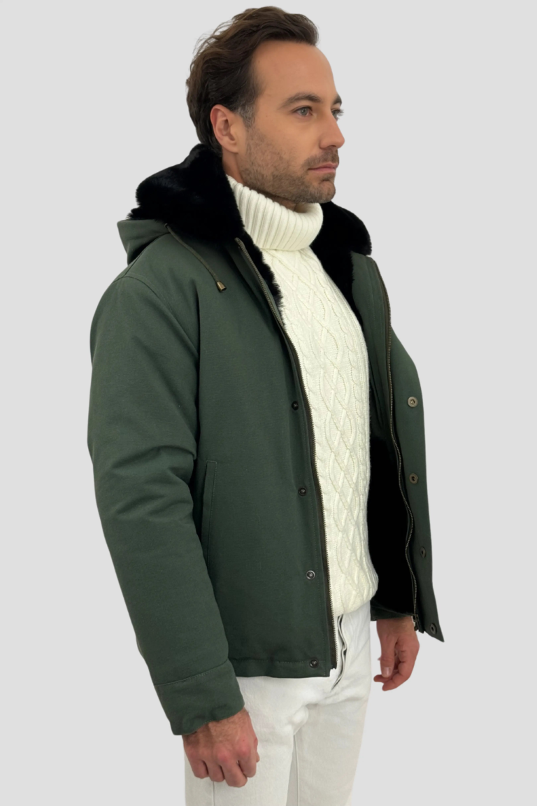 Coulange - Parka Heritage verte kaki – 3XL