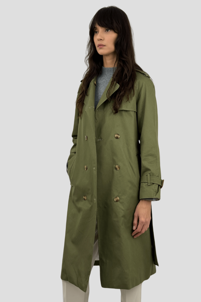 Coulange - Trench coat vert kaki M67 – 46