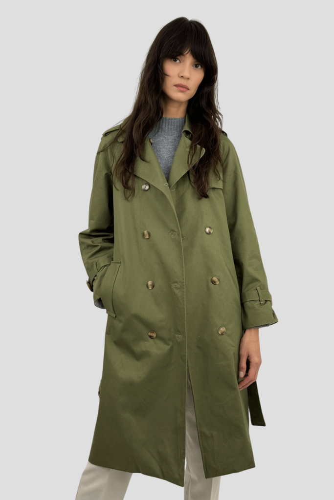 Coulange - Trench coat vert kaki M67 – 46