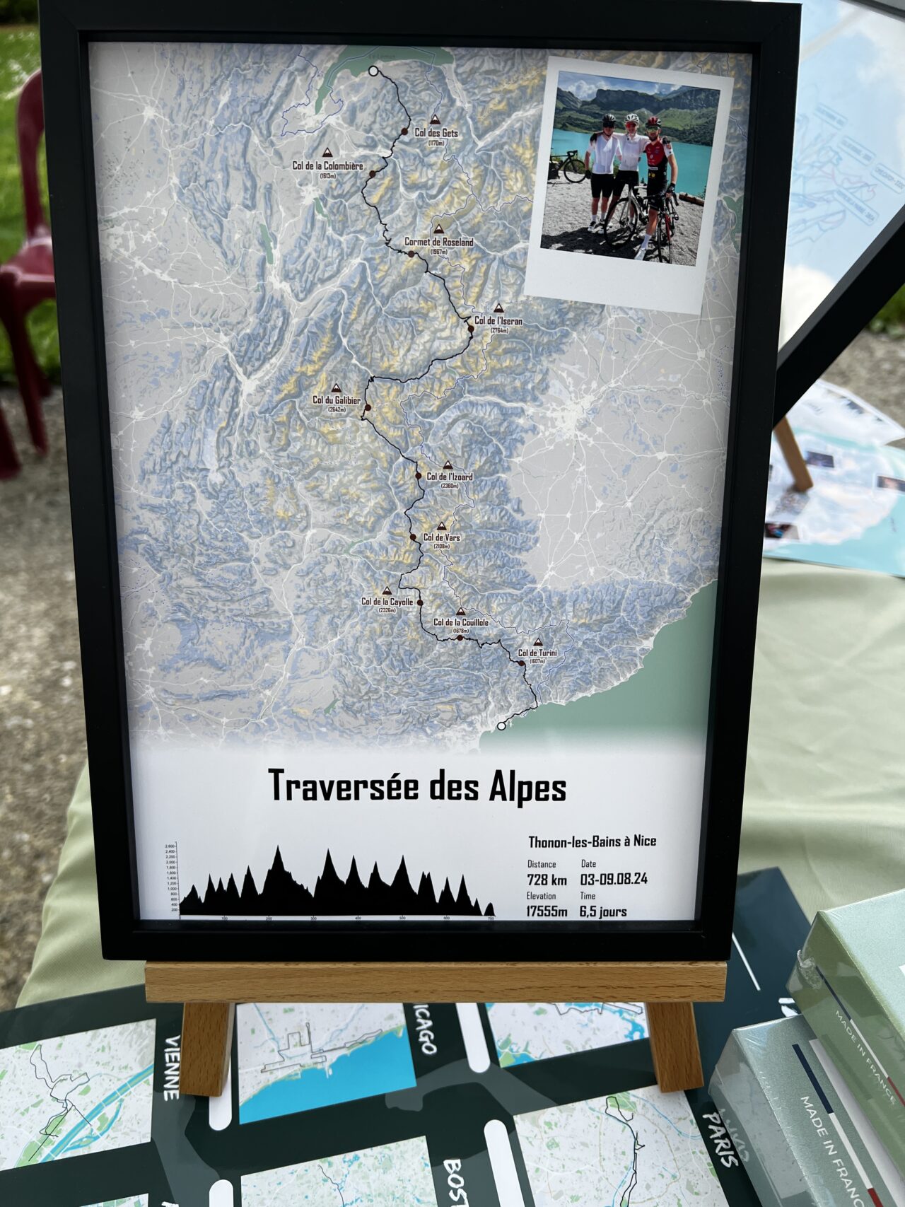 Marques de France - Affiche The Post Trace - Traversée des Alpes