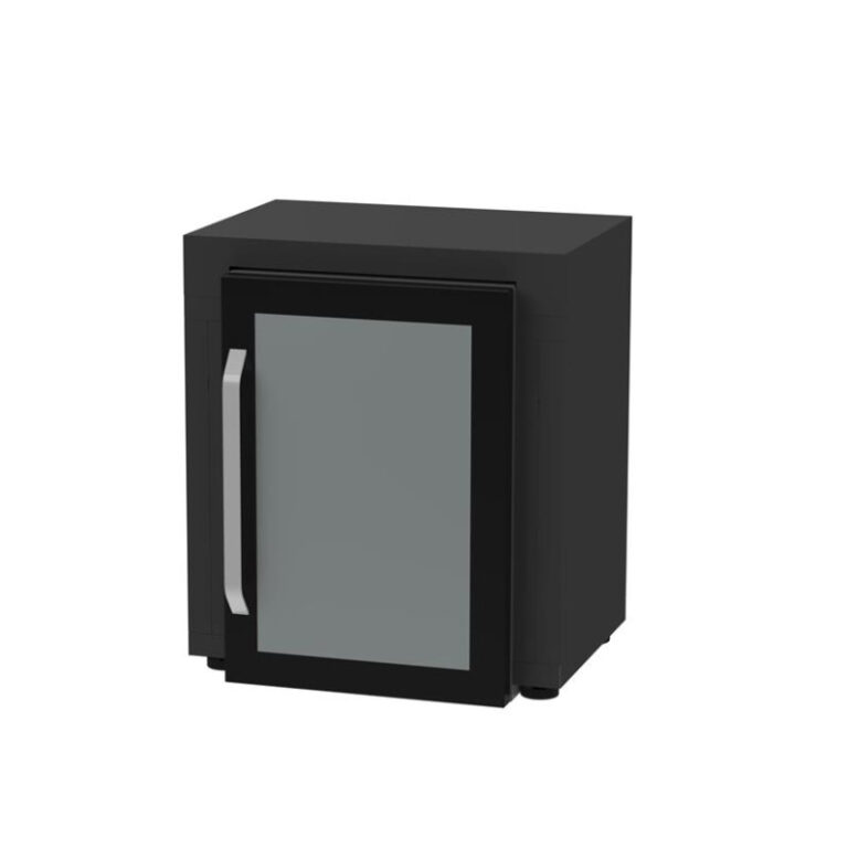 LE MARQUIER - Meuble frigo LE MARQUIER pour cuisine d'extérieur 80x55cm noir