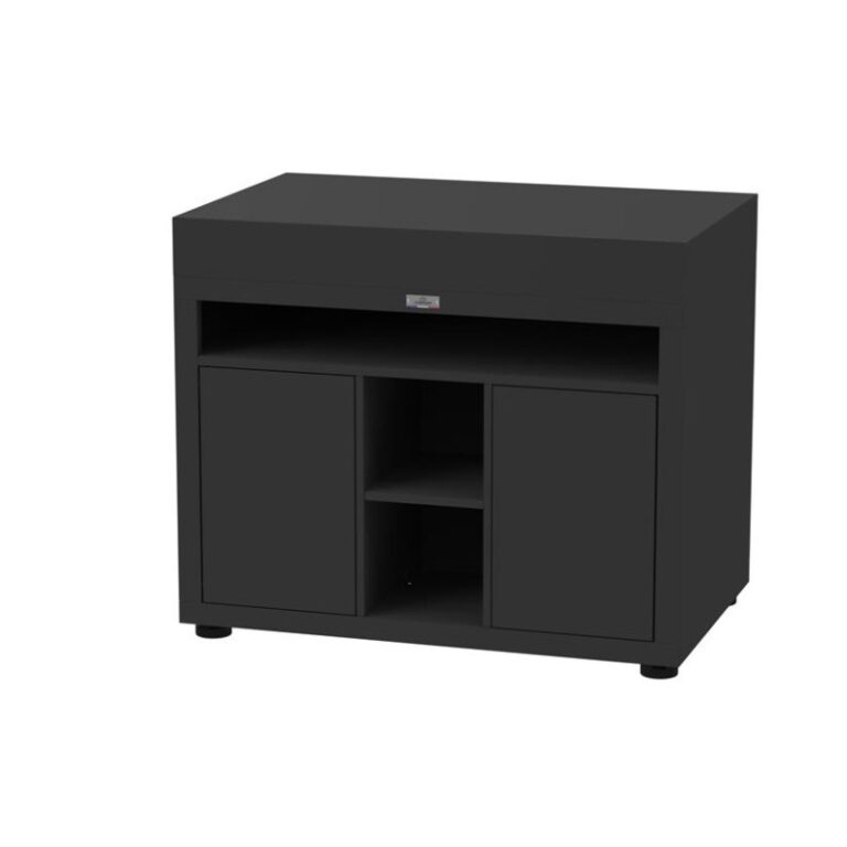 LE MARQUIER - Meuble tablette xl LE MARQUIER pour cuisine d'extérieur 110x70cm coloris noir