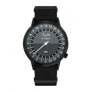 Menthe à l’eau - Montre Homme La 24 Heures bracelet nato noir