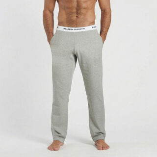 Pantalon pyjama gris chiné par la marque Garçon Français Garçon Français - Pantalon pyjama gris chiné
