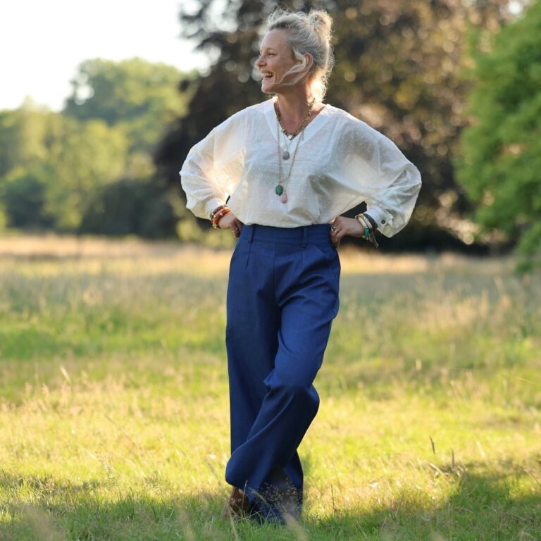 Quintessence - Pantalon Tino - Jean de coton bleu – 3XL