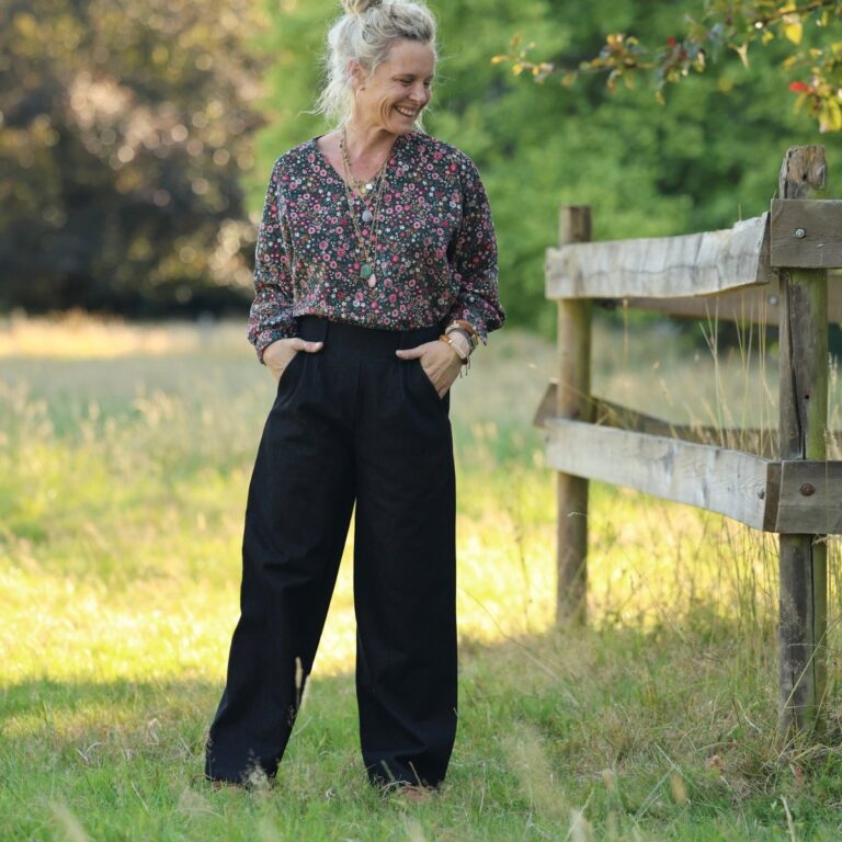 Quintessence - Pantalon Tino - Jean de coton noir – 3XL