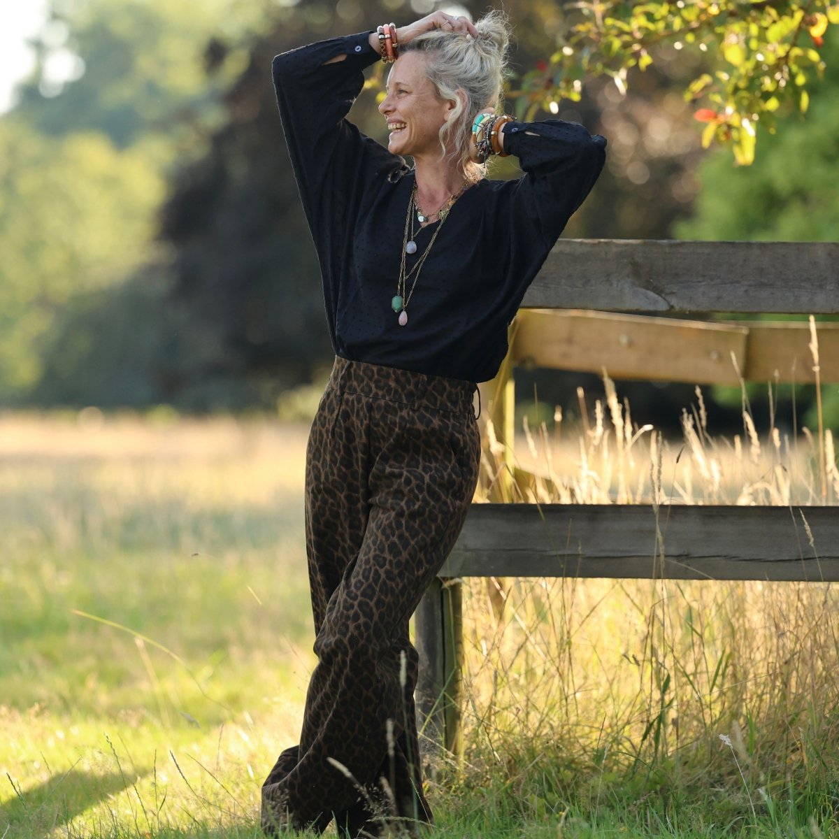 pantalon tino serge de coton leo 1044065 Quintessence - Pantalon Tino - Sergé de coton Léo – 3XL