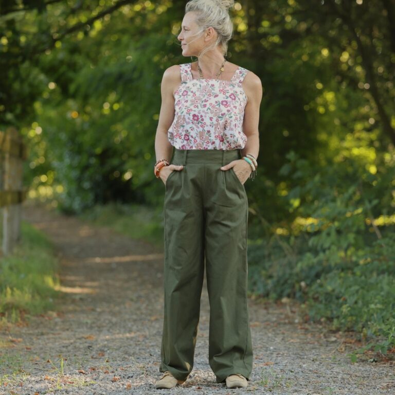 Quintessence - Pantalon Tino - Toile de coton kaki – 3XL
