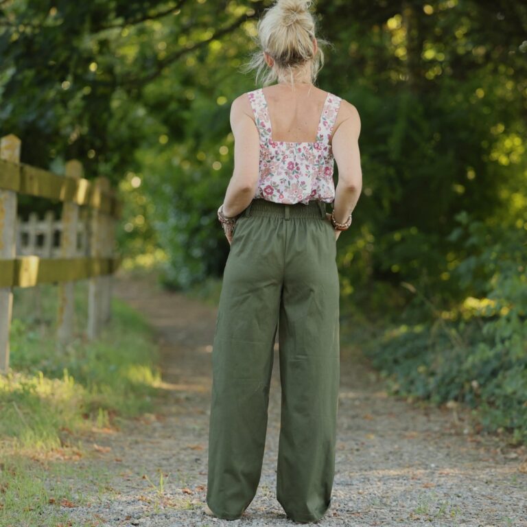 Quintessence - Pantalon Tino - Toile de coton kaki – 3XL