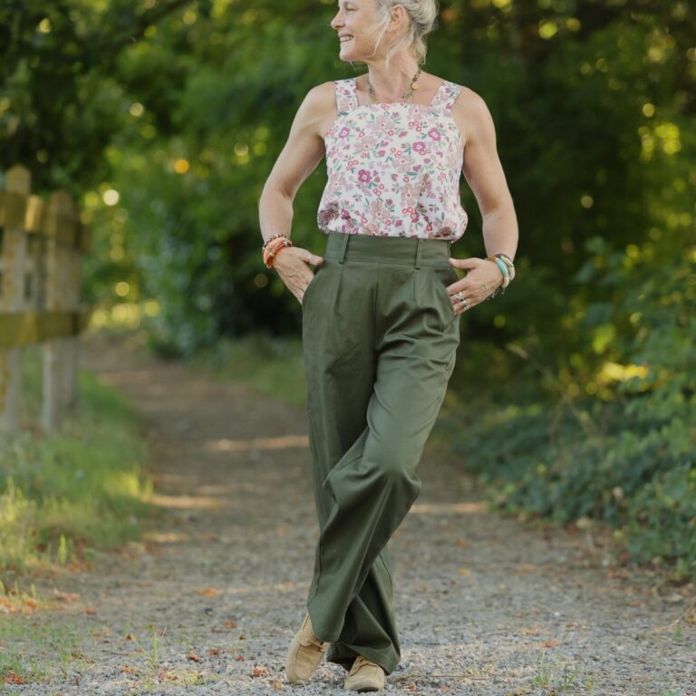 Quintessence - Pantalon Tino - Toile de coton kaki – 3XL