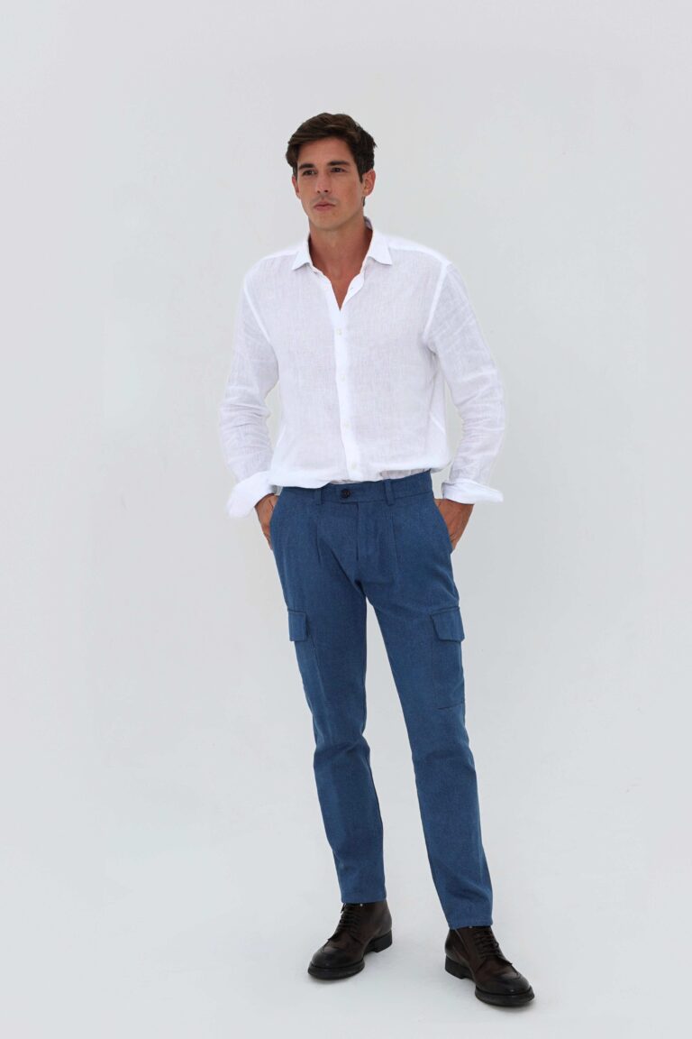 Coulange - Pantalon Jean à Pinces B24 – 54