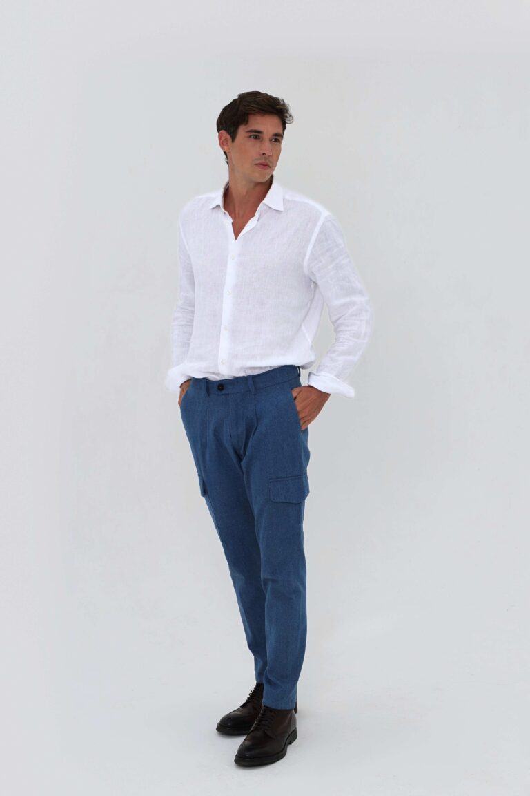Coulange - Pantalon Jean à Pinces B24 – 54
