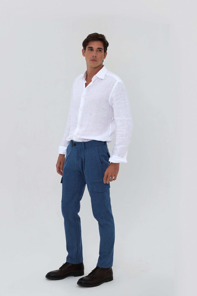 Coulange - Pantalon Jean à Pinces B24 – 54