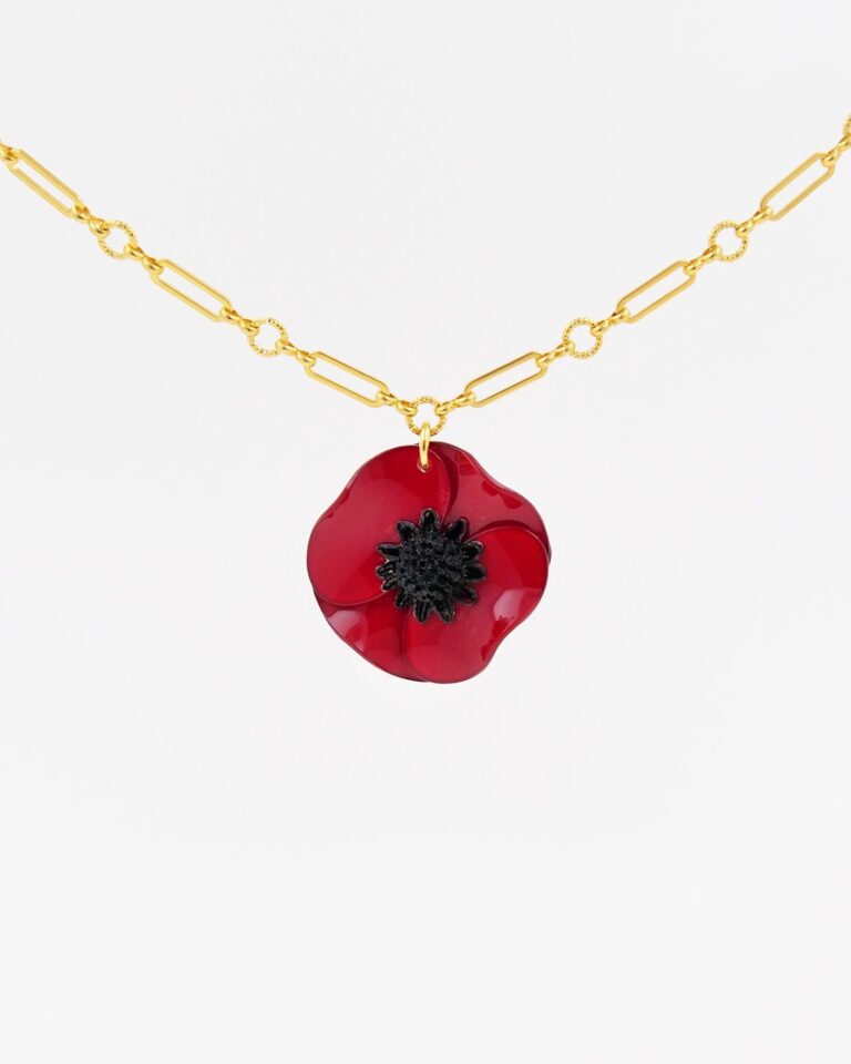 Ciléa Paris - Pendentif Anémone - Petit – Je ne veux pas la chaîne / Lavande