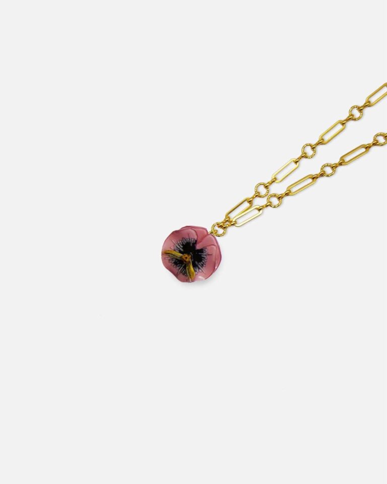 Ciléa Paris - Pendentif Pensée - Mini – Rouge / Je ne veux pas la chaîne