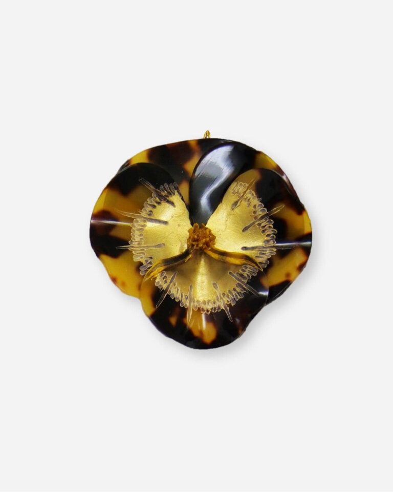 Ciléa Paris - Pendentif Pensée - Maxi – Vert / Je ne veux pas la chaîne