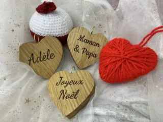 Petit cœur à personnaliser par la marque Sève et Copeaux Sève et Copeaux - Petit cœur à personnaliser