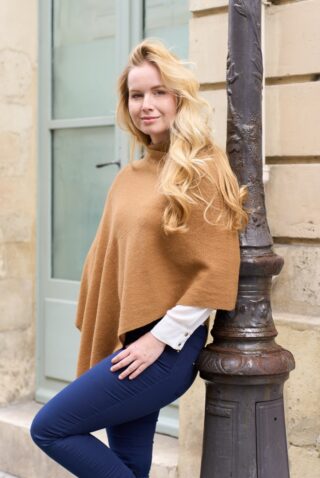 Poncho Paule en cachemire par la marque Maison Bonnefoy Maison Bonnefoy - Poncho Paule en cachemire