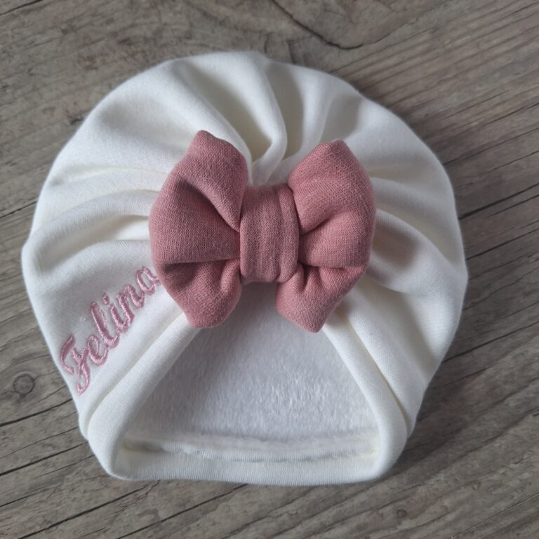 finition noeud buns ou simple personnalisable avec Prénom brodé – Adulte