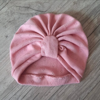 Turban Noeud, buns ou simple jersey 100% coton en maille pointelle par la marque La Fabrique À DeDeuh La Fabrique À DeDeuh - Turban Noeud, buns ou simple jersey 100% coton en maille pointelle