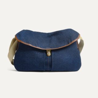 Sac besace Léon – Denim par la marque Bleu de Chauffe Bleu de Chauffe - Sac besace Léon – Denim