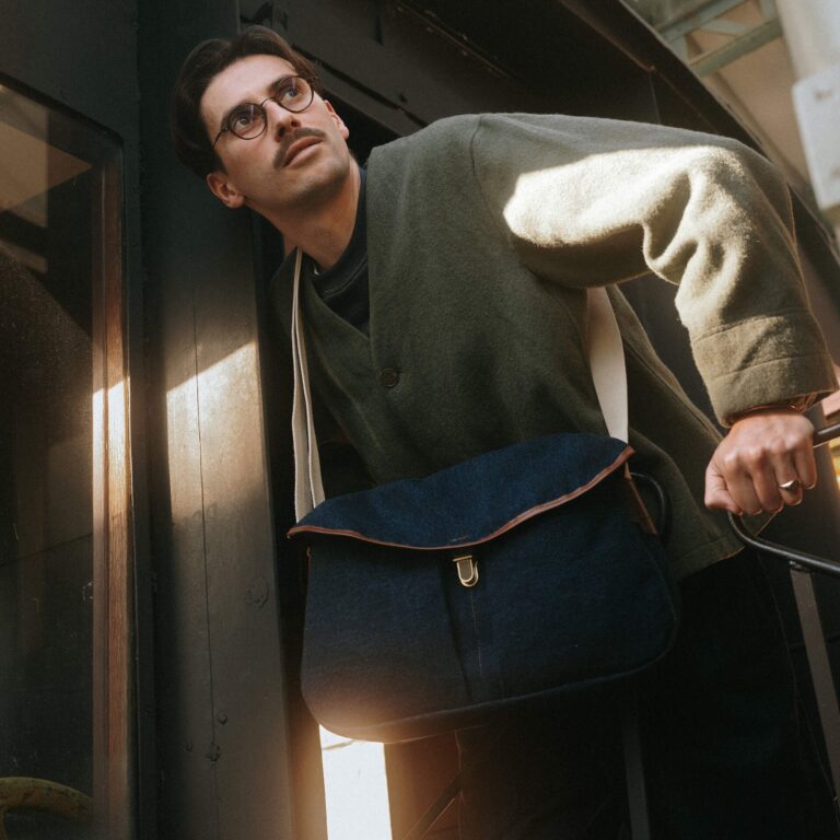 Bleu De Chauffe - Sac besace Léon - Denim
