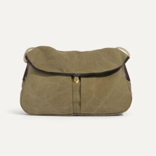 Sac besace Léon – Kaki US Stonewahed par la marque Bleu de Chauffe Bleu de Chauffe - Sac besace Léon – Kaki US Stonewahed