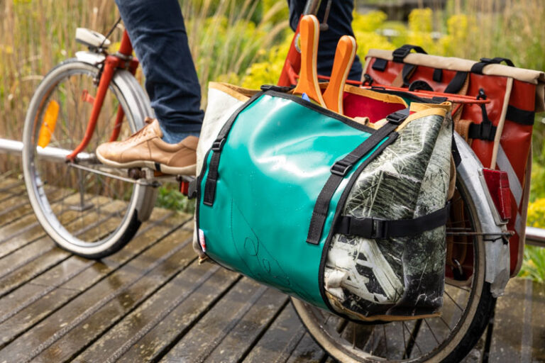 Atelier de la Baleine à Bosse - Sacoche de vélo modulable - CABASOUK – noir