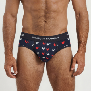 Garçon Français - Slip coqs tricolores