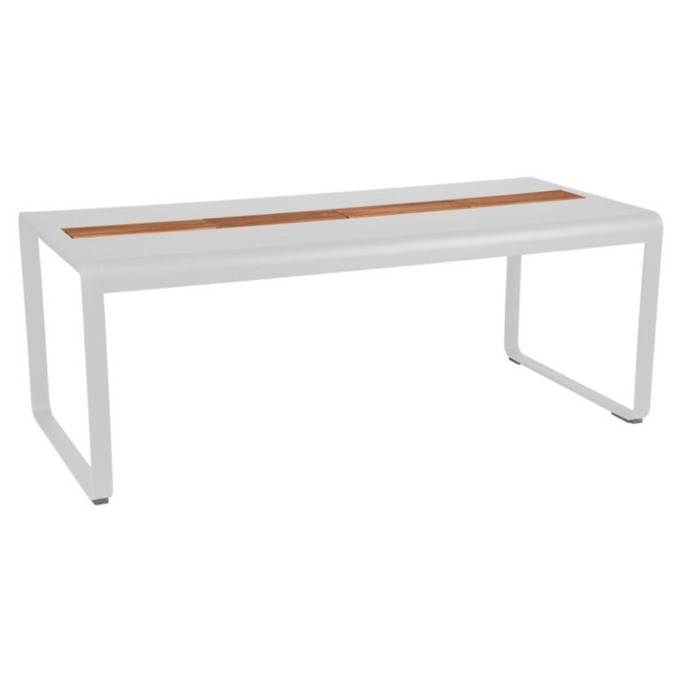 FERMOB - Table à manger rectangulaire avec rangements FERMOB Bellevie 196x90 en métal - 25 coloris